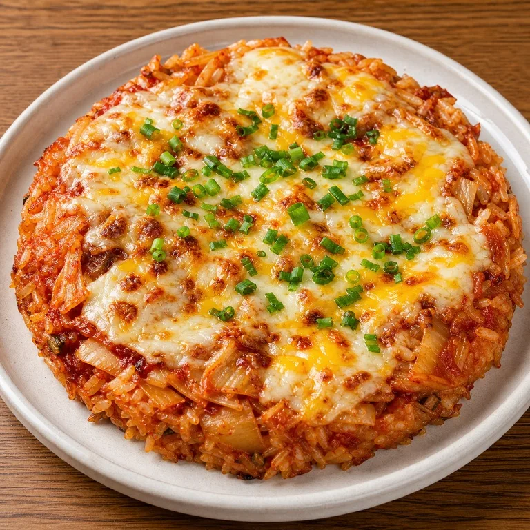 김치밥피자