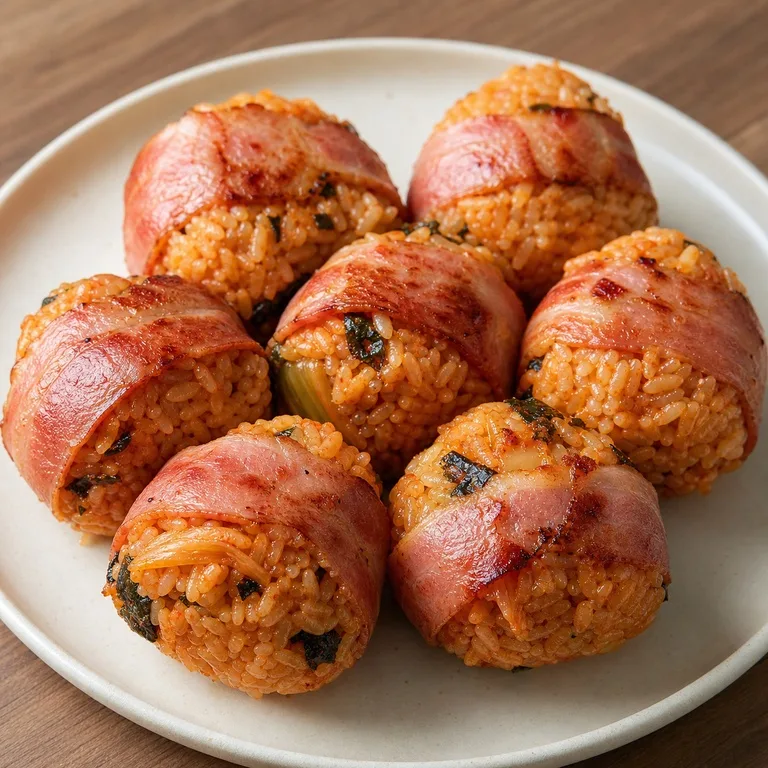 김치베이컨현미주먹
