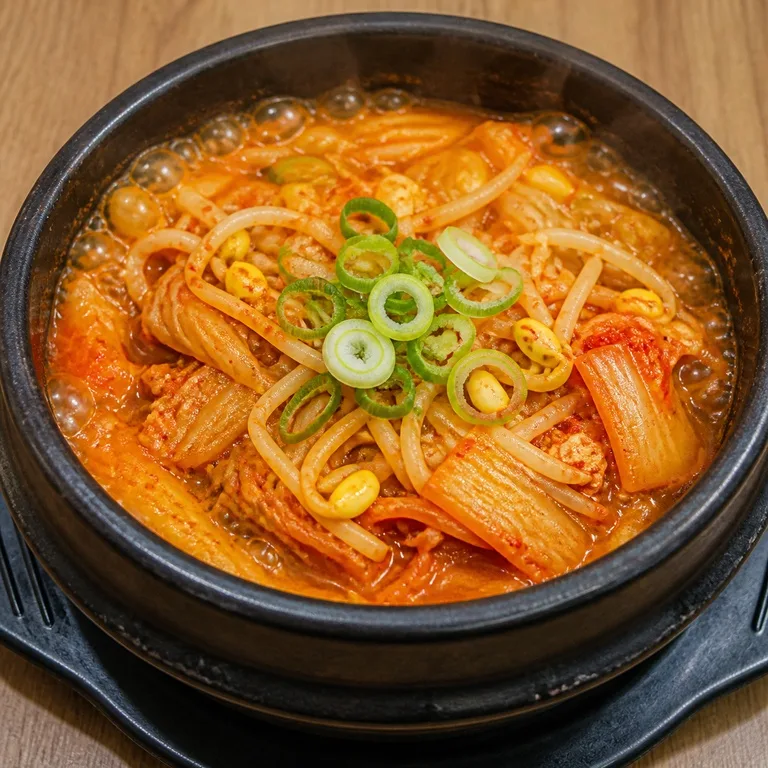 김치콩나물뚝배기