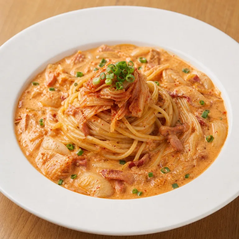 김치크림스파게티