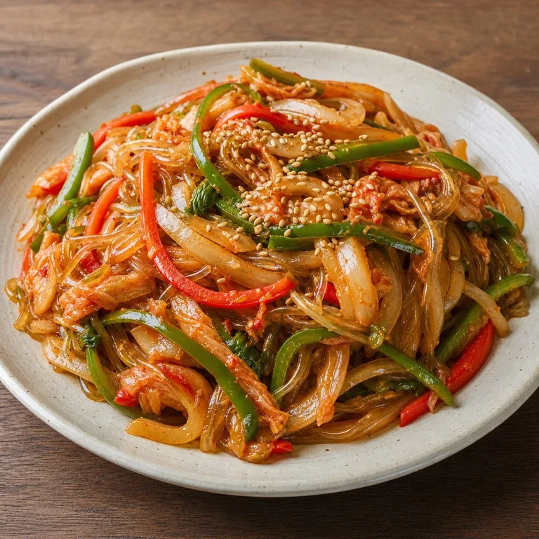 김치피망잡채