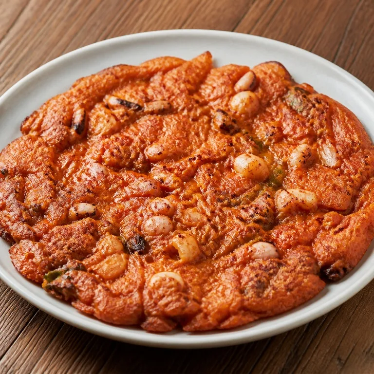 김치해물부침개
