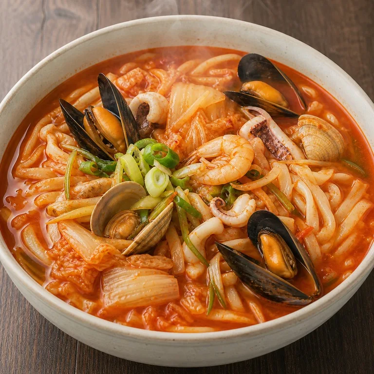 김치해물칼국수