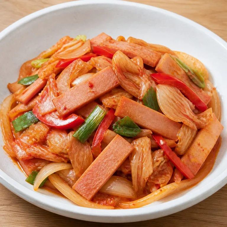 김치햄야채