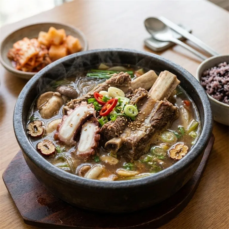 ซุปซี่โครงวัวปลาหมึกยักษ์