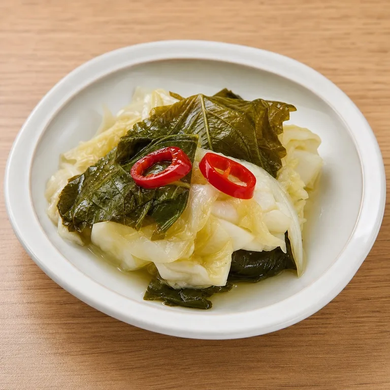 Encurtidos de Hoja de Perilla y Repollo