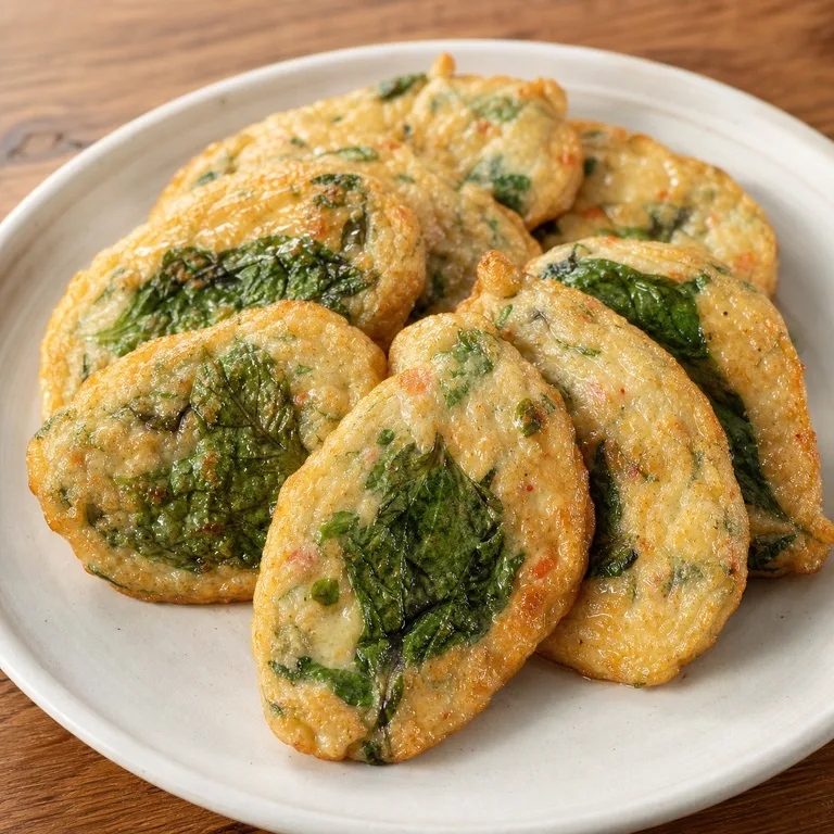 Pastel de Pescado con Hoja de Perilla