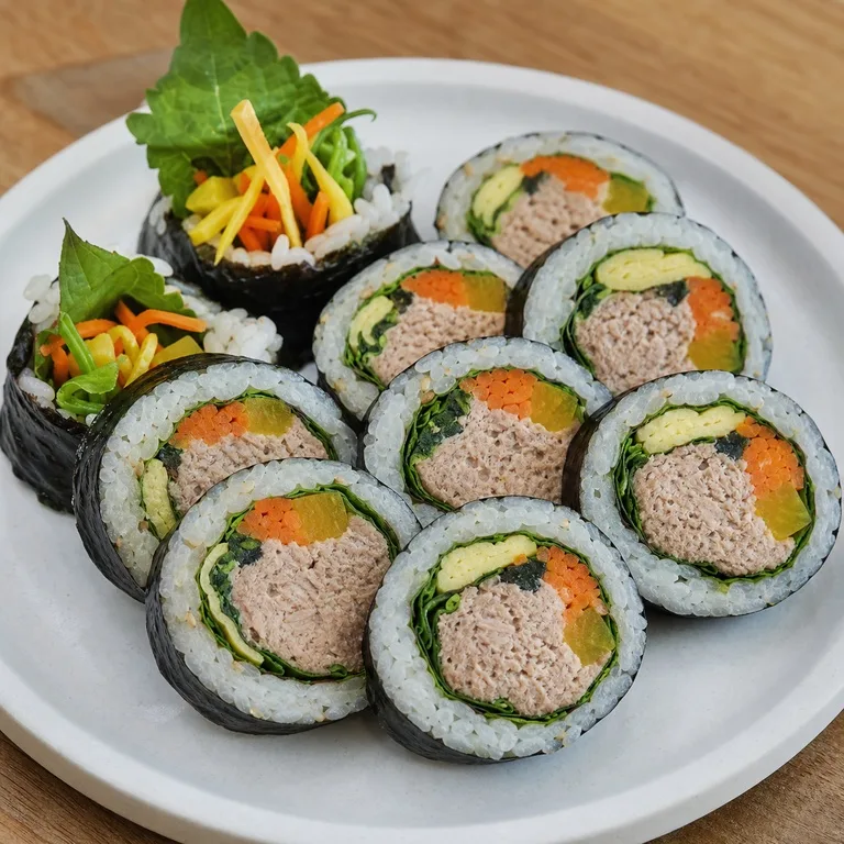 Gimbap de Hoja de Perilla y Atún