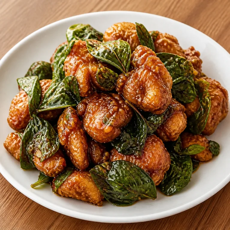 Pollo con Hoja de Perilla