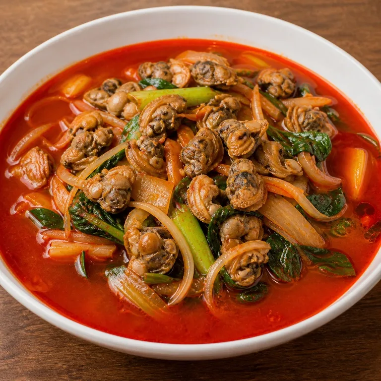 កូម៉ាក់ចាំពង់ (មីស៊ុបគ្រឿងសមុទ្រហឹរជាមួយខ្យង)