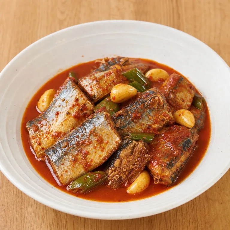 꽁치마늘조림