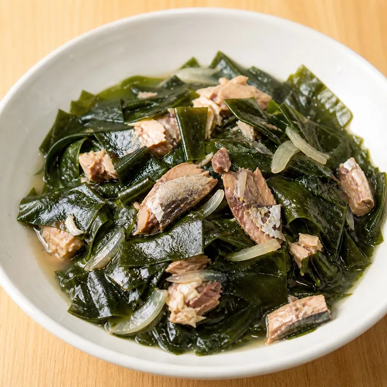 꽁치캔미역