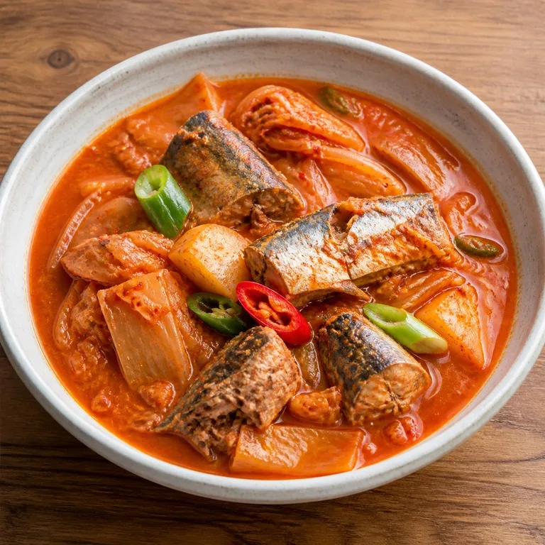 꽁치통조림김치찌개