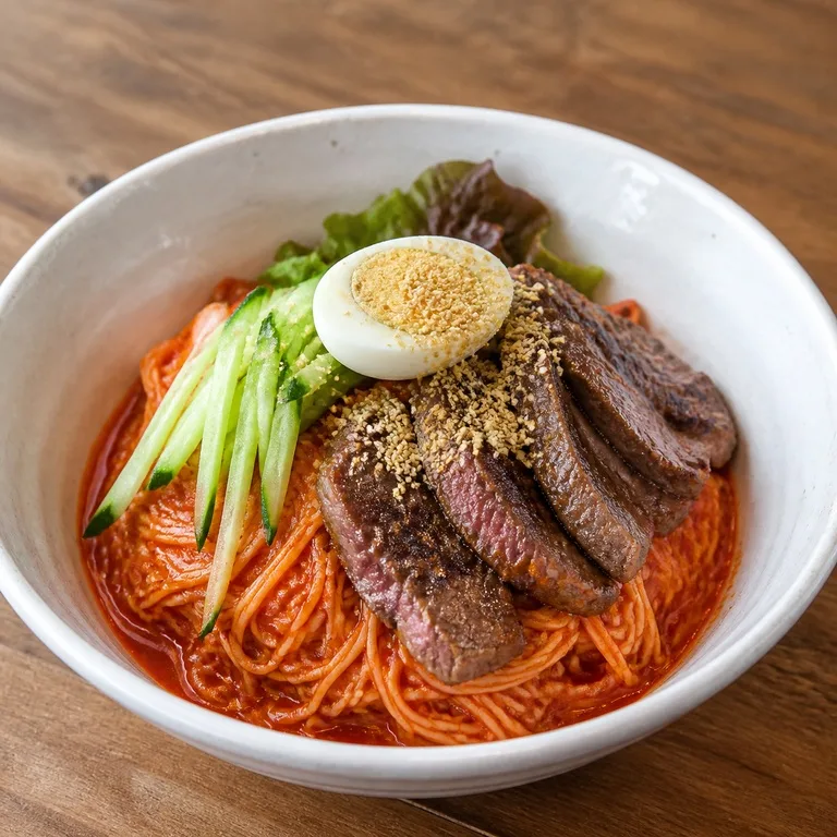 꽃등심비빔국수