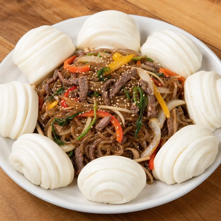 꽃빵잡채