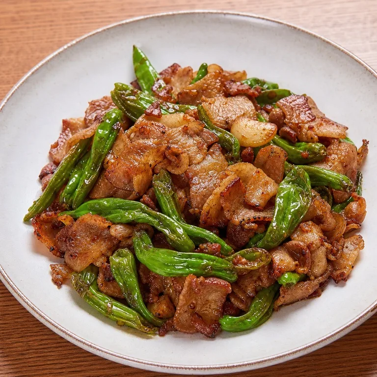 꽈리고추대패삼겹살볶음