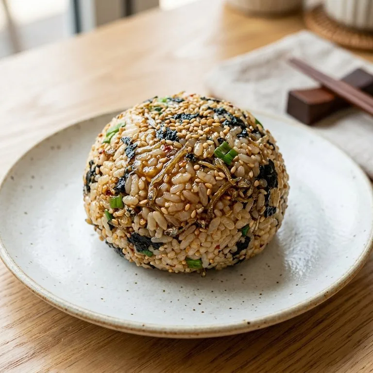 ข้าวปั้นปลาแอนโชวี่