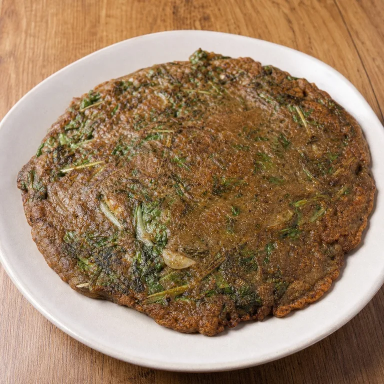 냉이도토리가루부침개