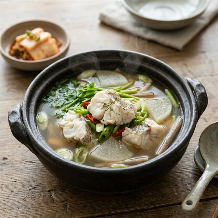 ซุปปลาคอดใส