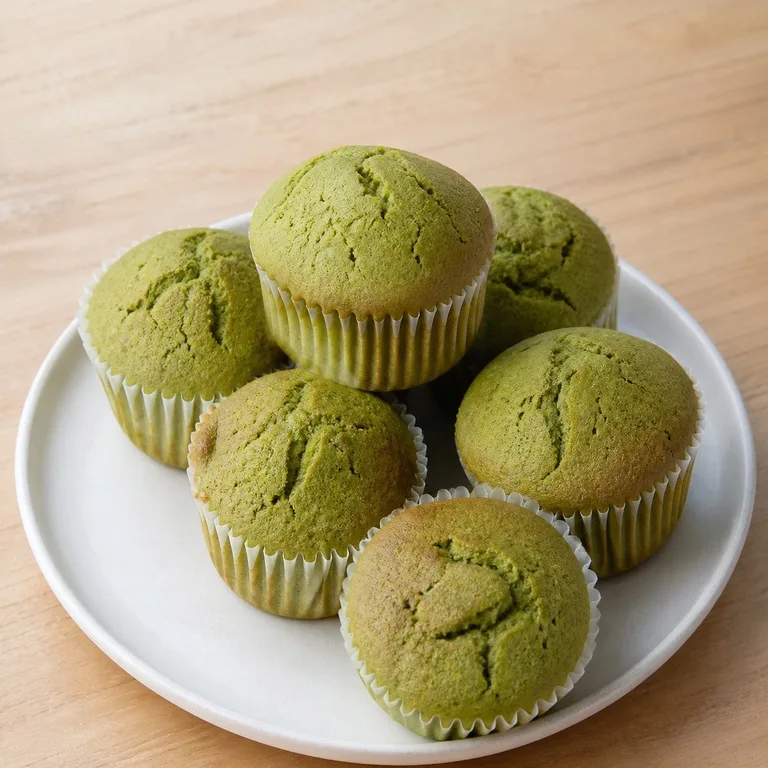 Muffin teh hijau tanpa oven
