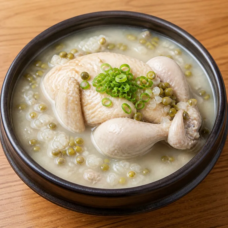 녹두삼계탕