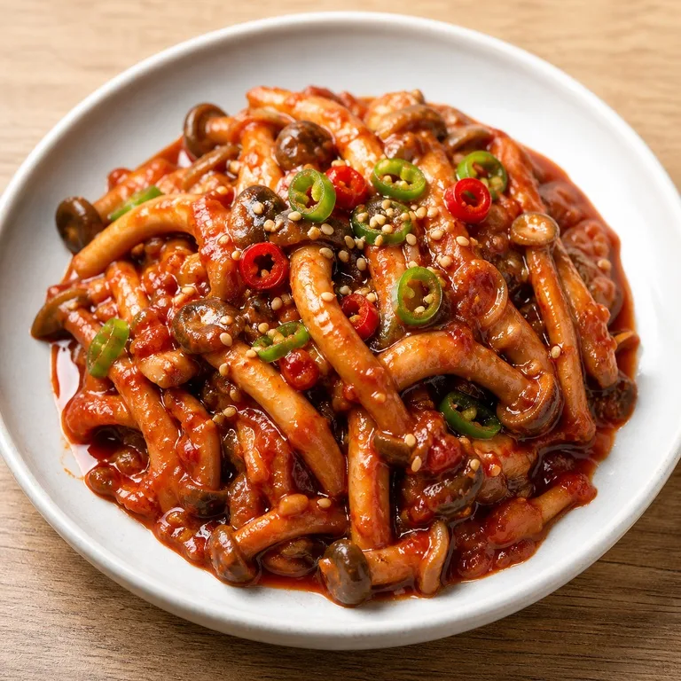 Jamur tiram gochujang