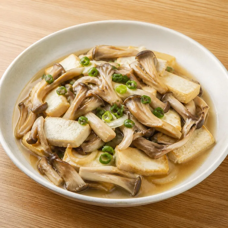 เห็ดนางฟ้ากับเต้าหู้