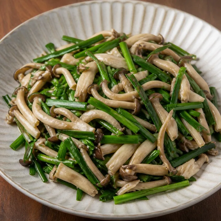 เห็ดนางฟ้ากับกุยช่าย