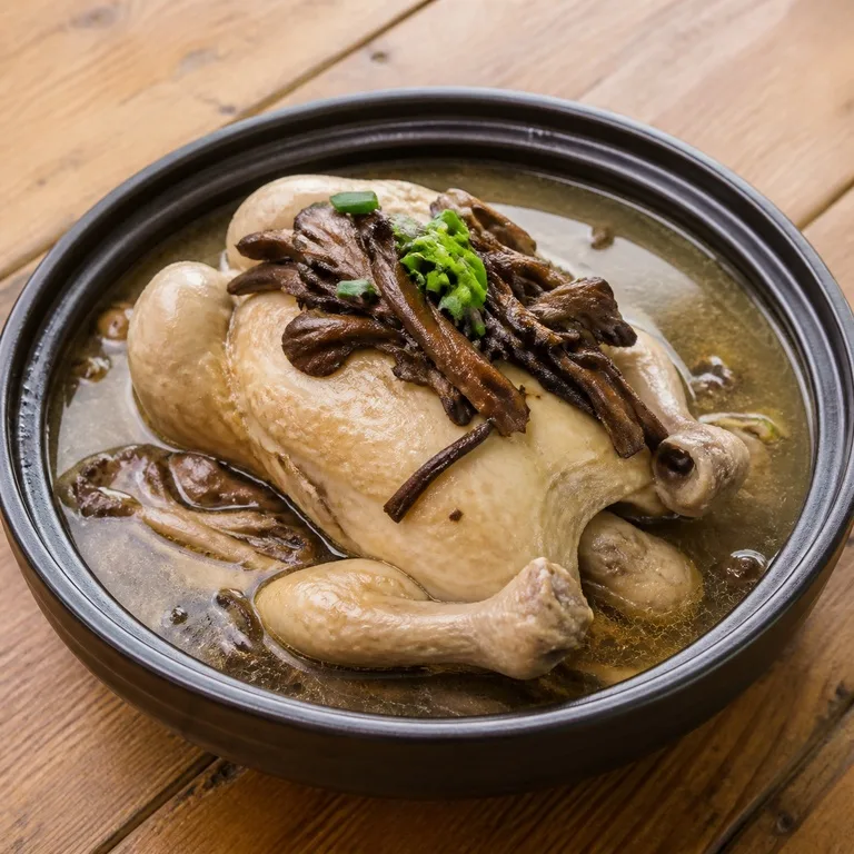 ไก่ตุ๋นเห็ดเนืองิ