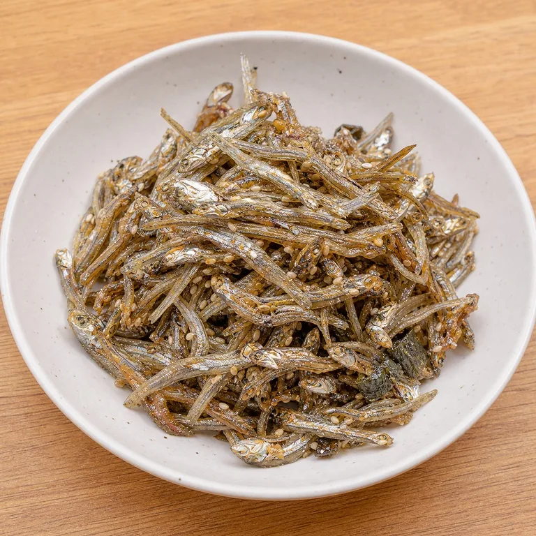 だし用煮干し炒め
