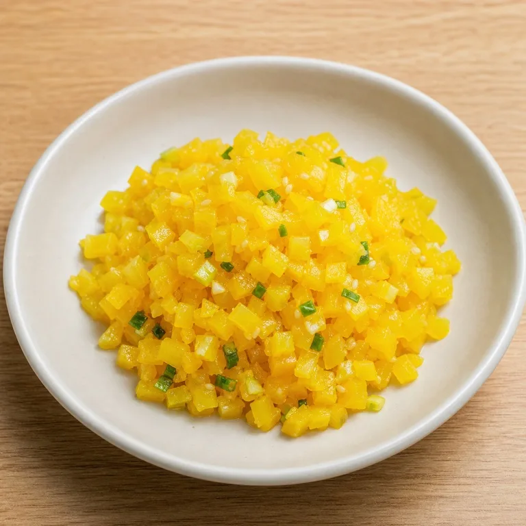 刻みたくあんの和え物