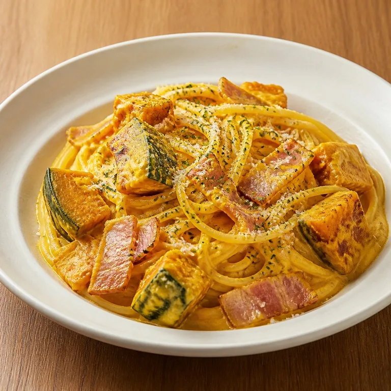 Pasta Bacon Labu Manis