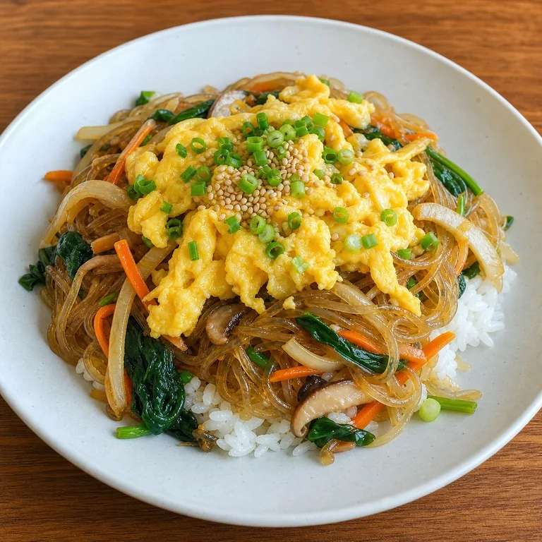 卵チャプチェご飯