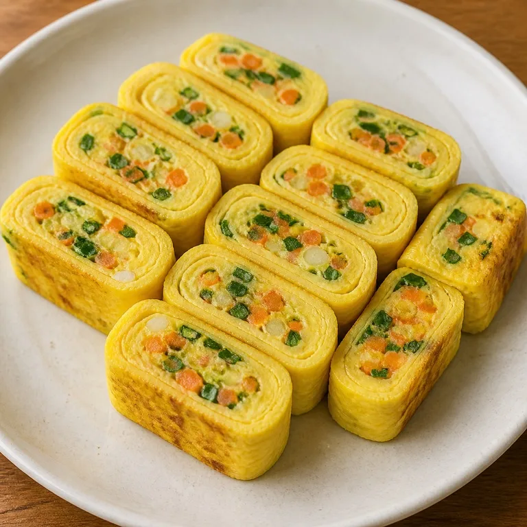 卵野菜巻き