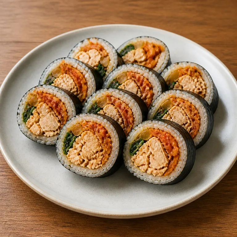 닭가슴살김치김밥