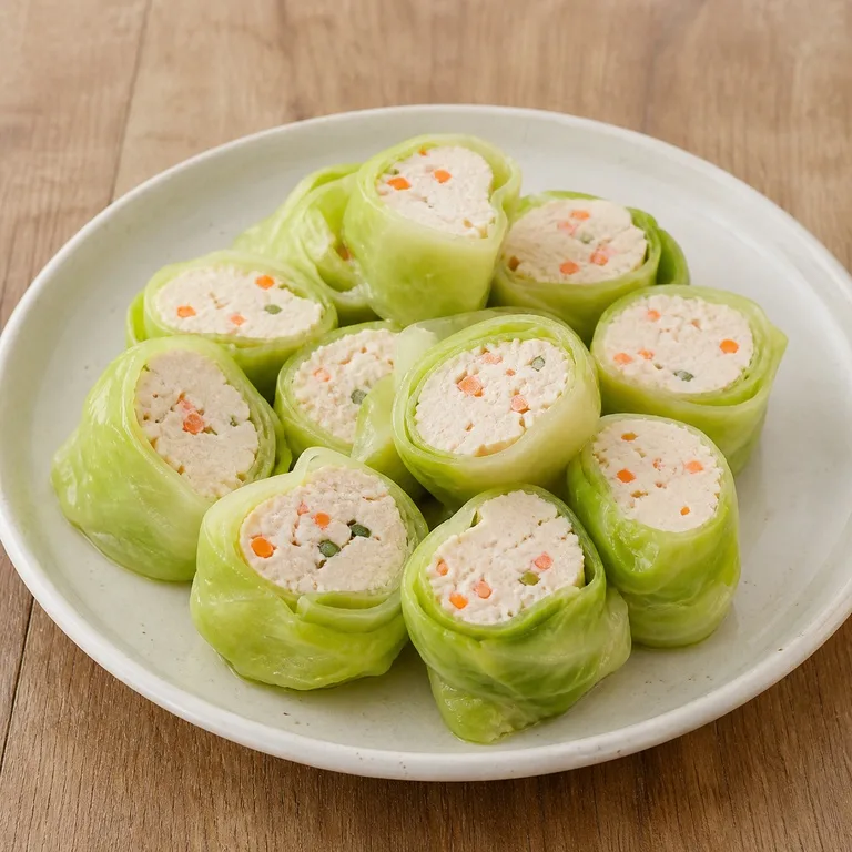 อกไก่ห่อกะหล่ำปลี