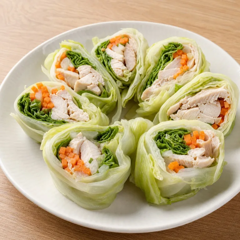 อกไก่ห่อกะหล่ำปลี