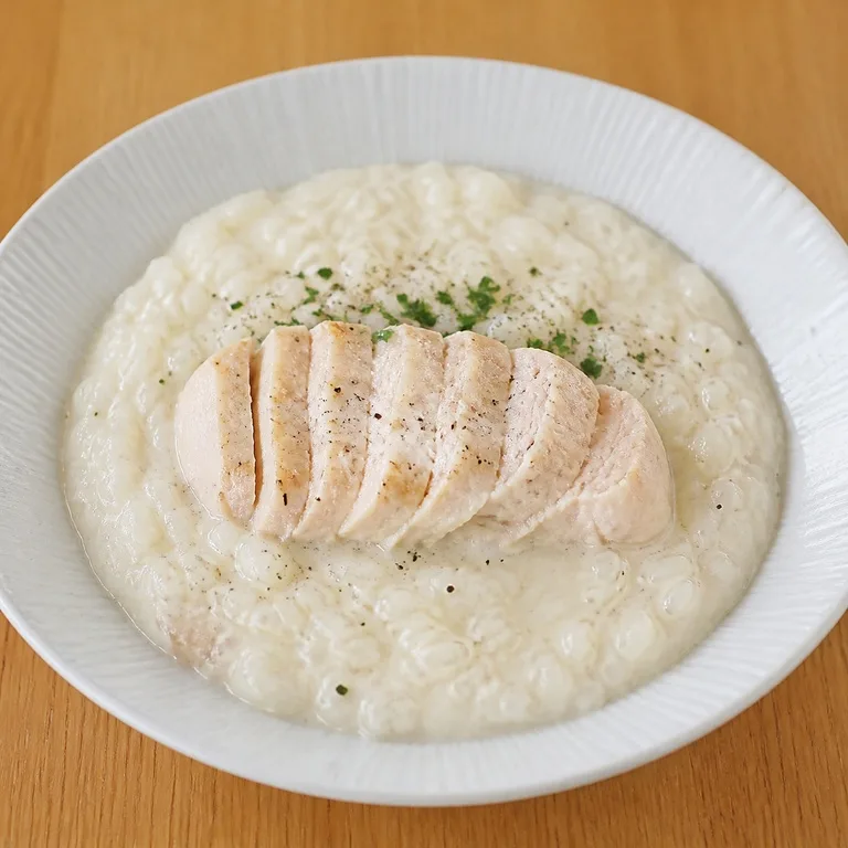 ริซอตโต้อกไก่นม