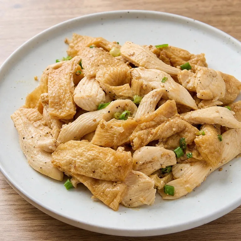 อกไก่และเต้าหู้ทอด