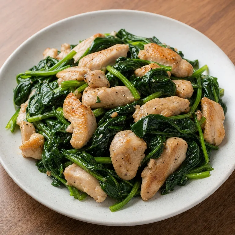 鶏肉ほうれん草
