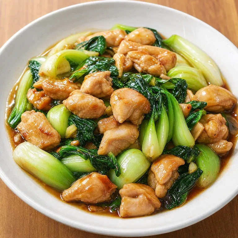 鶏肉チンゲン菜