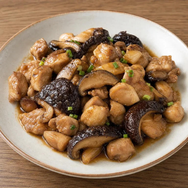 鶏肉と椎茸