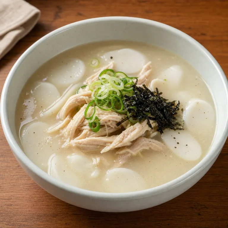 ซุปต๊อกใส่ไก่