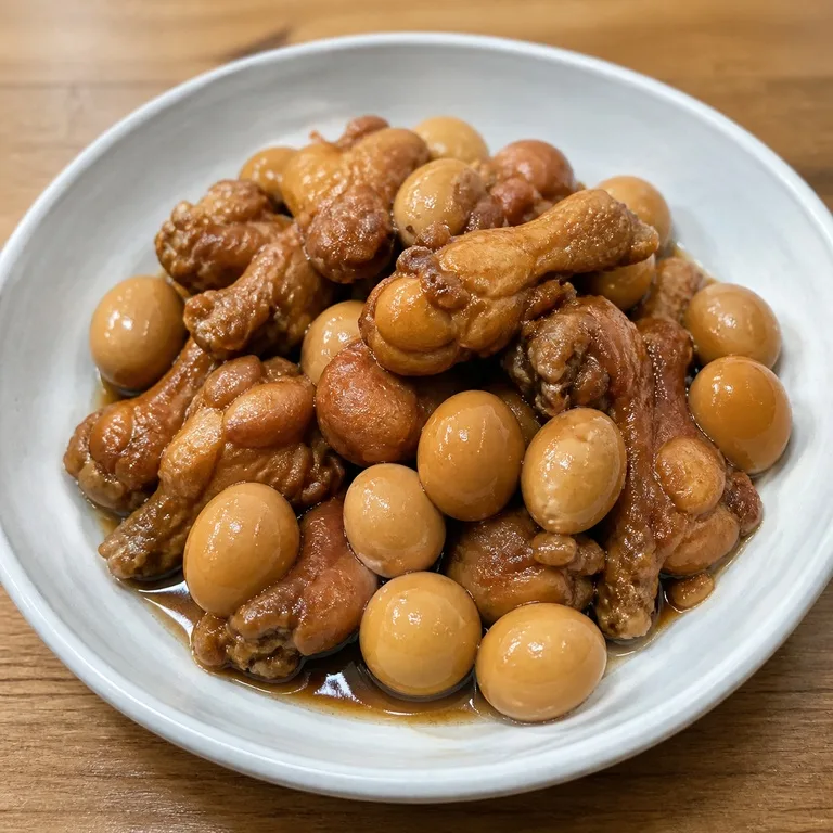 ไก่และไข่นกกระทา