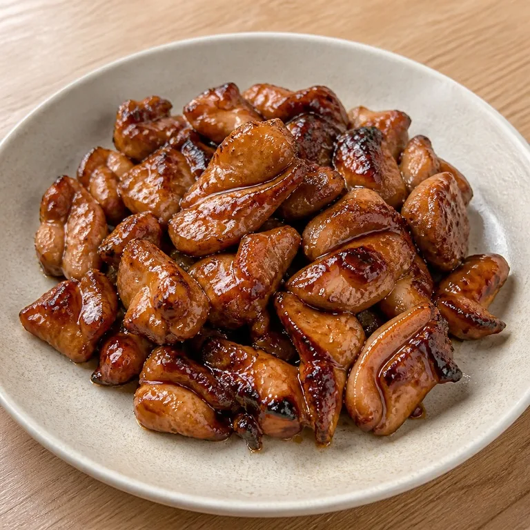 เนื้อคอไก่ผัดซีอิ๊วเทอริยากิ