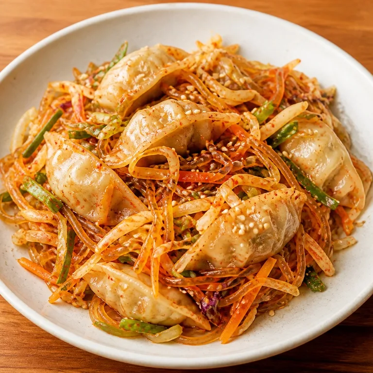 당면야채비빔만두