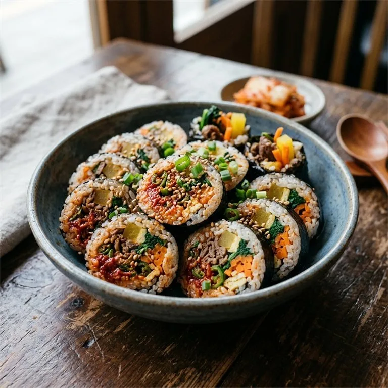 辣味辣椒紫菜包飯