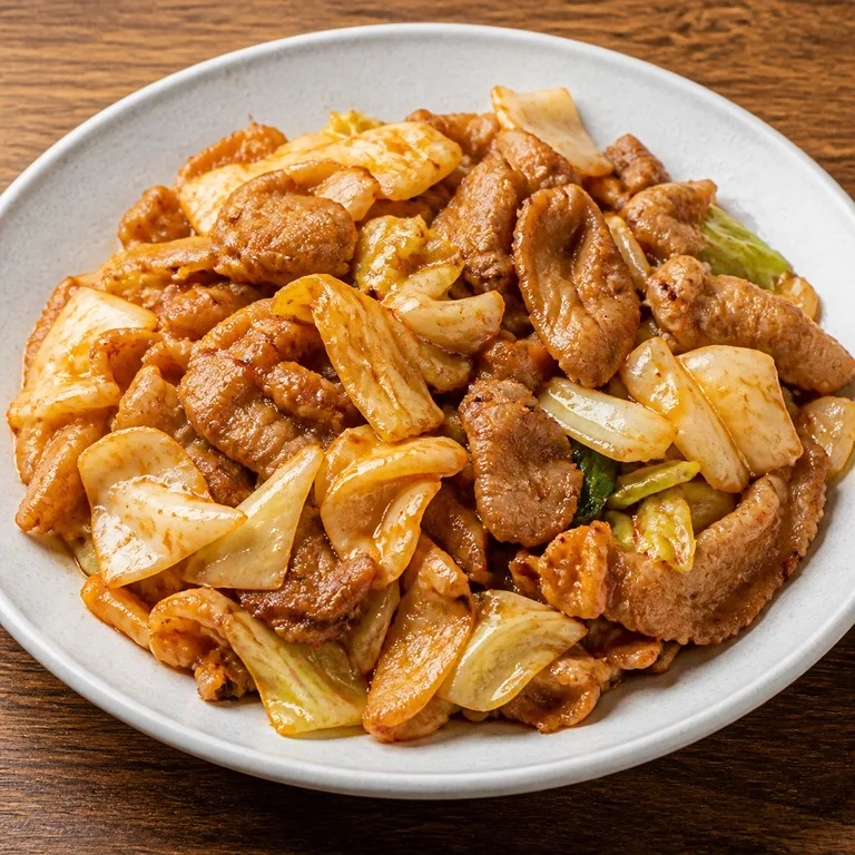 薄切り豚肩ロースキャベツ炒め
