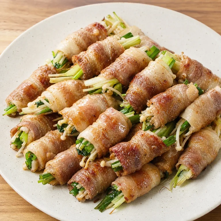 薄切りサムギョプサル巻き