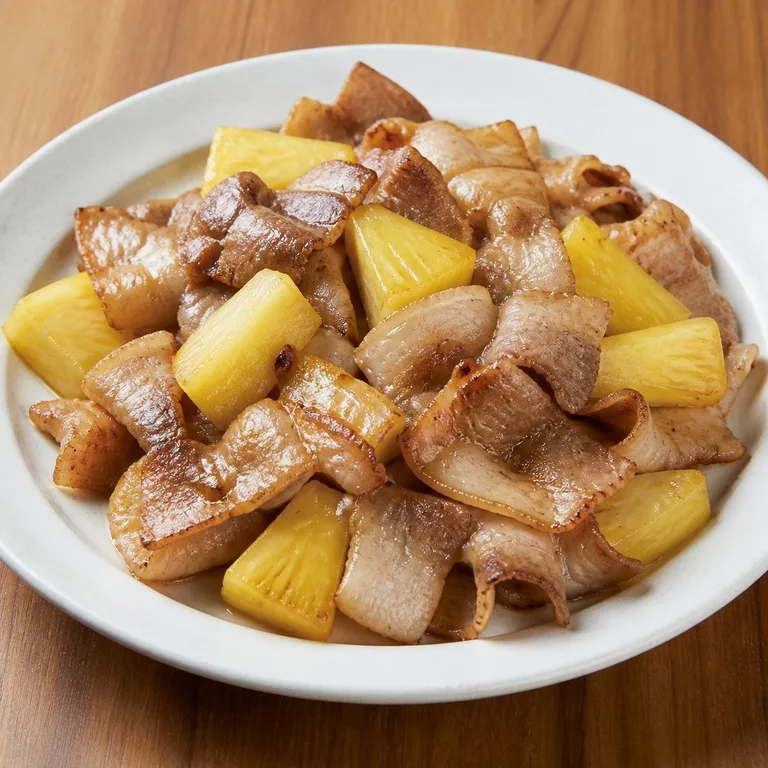 Samgyeopsal Iris Tipis dan Nanas